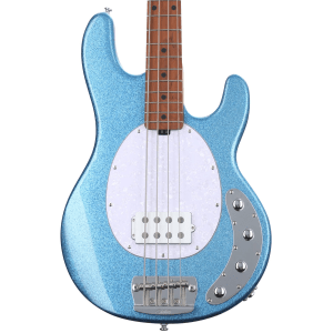 Sterling By Music Man StingRay RAY34 Bass Guitar - Blue Sparkle with Bag