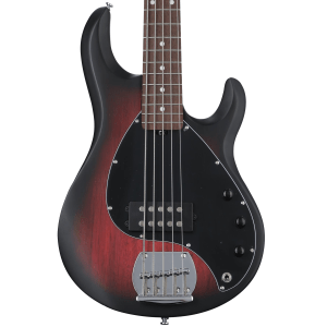 Sterling By Music Man StingRay RAY5 Bass Guitar - Ruby Red Burst Satin