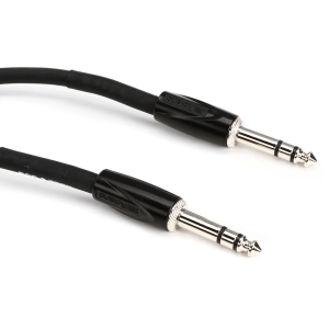 Roland RCC-3-TRTR Black Series 1/4-inch TRS Male to 1/4-inch TRS Male Interconnect Cable - 3 foot