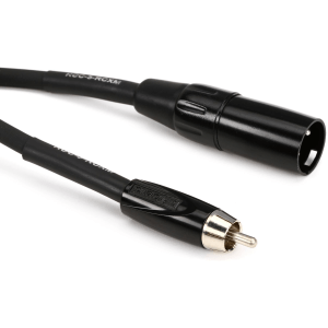 Roland RCC-5-RCXM Black Series XLR Male to RCA Male Interconnect Cable - 5 foot