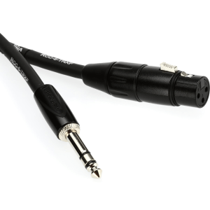 Roland RCC-5-TRXF Black Series XLR Female to 1/4-inch TRS Male Interconnect Cable - 5 foot