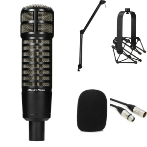 Electro-Voice RE320 Broadcast Bundle with Desktop Boom Stand and Cable