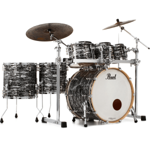 Pearl Music City Custom Reference Pure RFP624/C 6-piece Shell Pack - Black Oyster Glitter