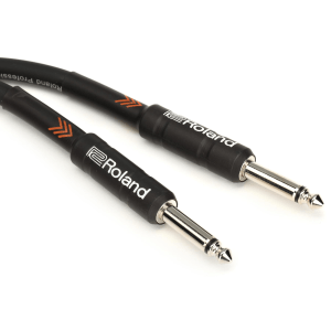 Roland RIC-B10 Black Series Instrument Cable - 1/4-inch TS Male to 1/4-inch TS Male - 10-foot