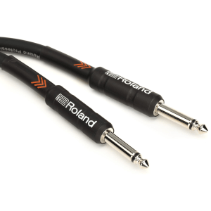 Roland RIC-B15 Black Series Instrument Cable - 1/4-inch TS Male to 1/4-inch TS Male - 15-foot