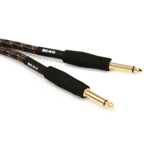 Roland RIC-G15 Gold Series Straight to Straight Instrument Cable - 15 foot