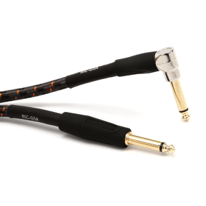 Roland RIC-G5A Gold Series Straight to Right Angle Instrument Cable - 5 foot