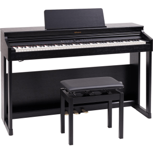 Roland RP701 Digital Upright Piano - Contemporary Black Finish with Matching Bench