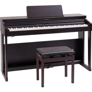 Roland RP701 Digital Upright Piano - Dark Rosewood Finish with Matching Bench