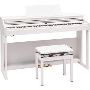 Roland RP701 Digital Piano - White Finish with Matching Bench