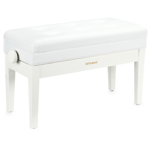 Roland RPB-D400PW Adjustable Duet Piano Bench - Polished White