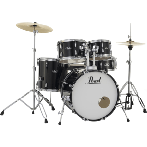 Pearl Roadshow RS505C/C 5-Piece Complete Drum Set with Cymbals - Jet Black