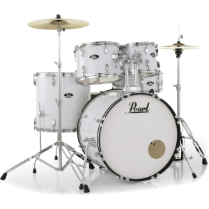 Pearl Roadshow RS525SC/C 5-piece Complete Drum Set with Cymbals - Pure White