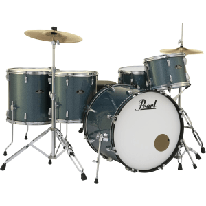 Pearl Roadshow RS525WFC/C 5-piece Complete Drum Set with Cymbals - Aqua Blue Glitter