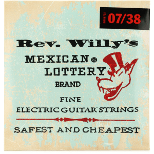 Dunlop RWN0738 Rev. Willy's Lottery Brand Electric Guitar Strings - .007-.038 Super Fine
