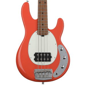 Sterling By Music Man StingRay RAYSS4 Short-scale Bass Guitar - Fiesta Red