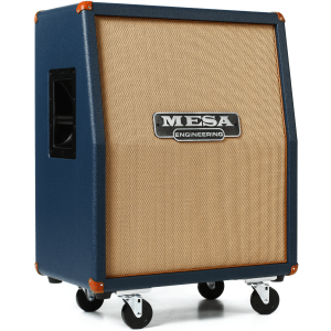 Mesa/Boogie Rectifier Vertical 2x12" 120-watt Angled Extension Cabinet - Blue Bronco with Tan Grille