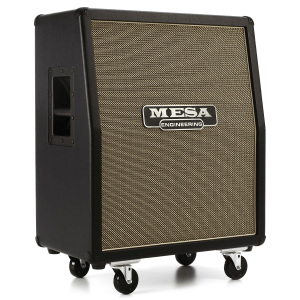 Mesa/Boogie Rectifier Vertical 2x12" 120-watt Angled Extension Cabinet - Black with Cream & Black Grille