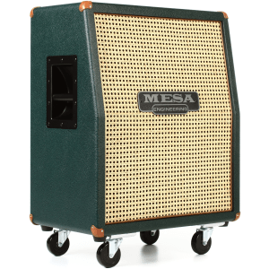 Mesa/Boogie Rectifier Vertical 2x12" 120-watt Angled Extension Cabinet - Emerald Green with Wicker Grille