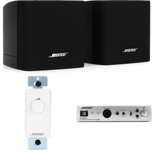 Bose Professional Retail Store Front Commercial Install Bundle with 2 Surface-Mount Satellites Speakers