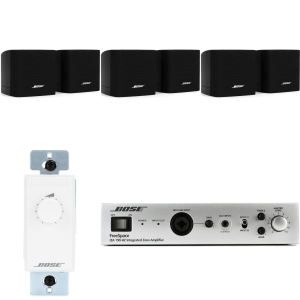 Bose Professional Retail Store Front Commercial Install Bundle with 6 Surface-Mount Satellites Speakers