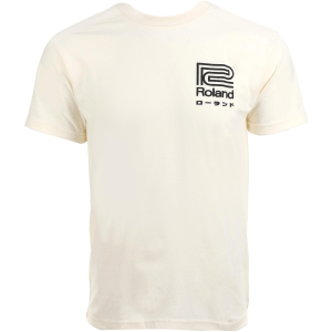 Roland Music Department Logo T-shirt - Cream, Large