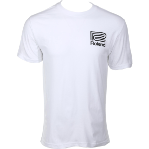 Roland Musicians Logo T-shirt - White, Large