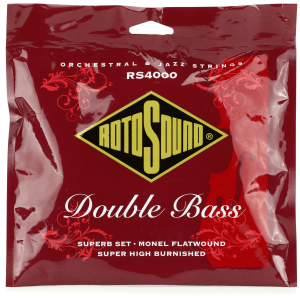 Rotosound RS4000 Double Bass Monel and Nylon Flatwound String Set - 4/4-size