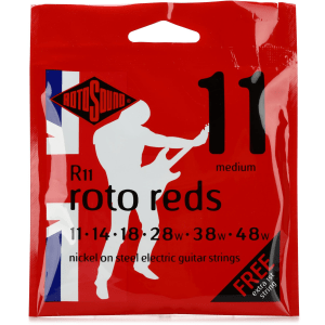 Rotosound R11 Roto Reds Nickel On Steel Electric Guitar Strings - .011-.048 Medium