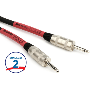 Pro Co S12 Speaker Cable - 1/4 inch TS Jumbo to 1/4 inch Jumbo - 100 foot (2-pack)