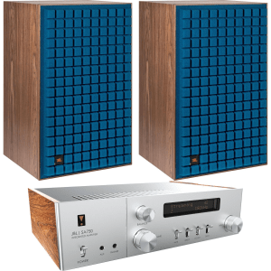 JBL Lifestyle SA750 Streaming Integrated Stereo Amplifier and JBL Lifestyle L100 Classic MKII Bookshelf Speakers - Blue