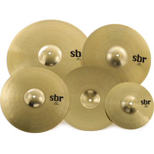 Sabian SBR Performance Cymbal Set - 14/16/20 inch - with Free 10 inch Splash