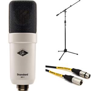 Universal Audio SC-1 Standard Condenser Microphone with Hemisphere Mic Modeling Stand and Cable Bundle