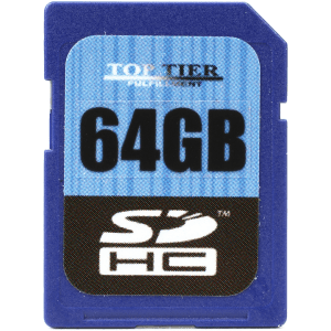 Top Tier SDXC Card 64 GB, Class 10