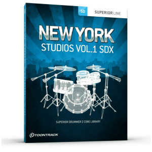 Toontrack New York Studio Vol. 1 SDX Expansion for Superior Drummer 3