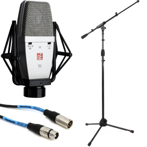 sE Electronics SE-T1-U Large-diaphragm Condenser Microphone with Stand and Cable