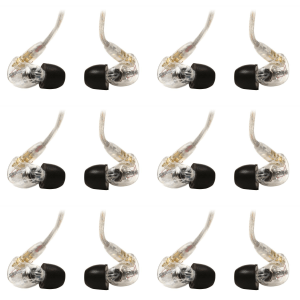 Shure SE215-CL Sound-isolating Earphones - Clear, 6-pack