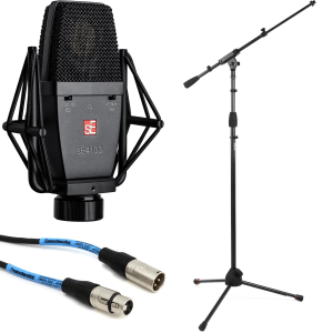 sE Electronics sE4100-U Large-diaphragm Condenser Microphone woth Stand and Cable