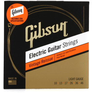 Gibson Accessories SEG-HVR10 Vintage Reissue Electric Guitar Strings - .010-.046 Light