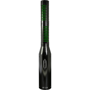 Royer SF-24V 25th-anniversary Stereo Tube Ribbon Microphone - Black Eclipse, Green Screen