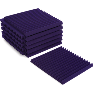 Auralex 2 inch Studiofoam Wedges 2x2 foot Acoustic Panel 12-pack - Purple