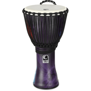 Toca Percussion Freestyle Rope-tuned Djembe - Woodstock Purple