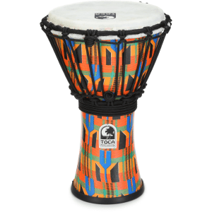Toca Percussion Freestyle Rope-tuned Djembe - Kente Finish