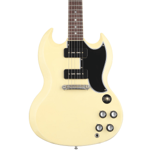 Gibson Custom 1963 SG Special Reissue Lightning Bar Electric Guitar - Murphy Lab Ultra Light Aged Classic White