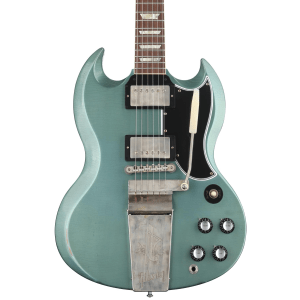 Gibson Custom 1964 SG Standard Reissue with Maestro Vibrola Electric Guitar - Murphy Lab Light Aged Antique Pelham Blue