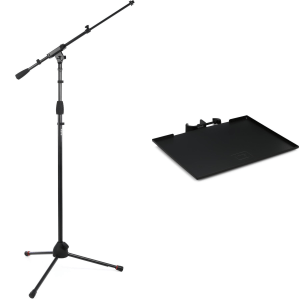 Gator Frameworks GFW-MIC-2020 Tripod Microphone Stand and Large Accessory Tray