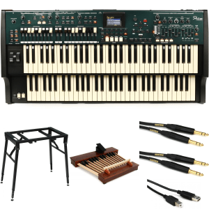 Hammond SKX Pro Dual 61-key Stage Keyboard/Organ Stand and Pedals Bundle