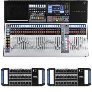 PreSonus StudioLive 32S 32-channel Digital Mixer and Dual 16 x 8 Digital Stage Boxes Bundle