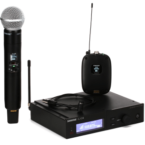 Shure SLXD124/85 Combo Wireless Handheld and Lavalier Microphone System - J52 Band