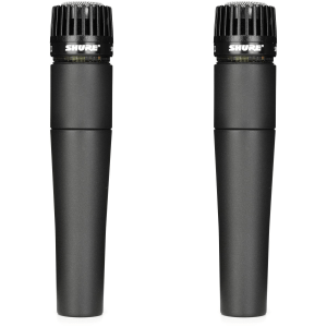 Shure SM57 Cardioid Dynamic Instrument Microphone (2-Pack)